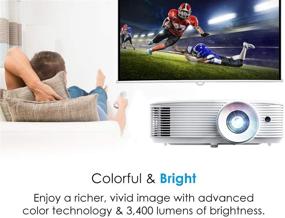 img 1 attached to 📽️ Optoma HD27E 1080p Home Cinema Projector: Bright, Versatile, and Ideal for Indoor & Outdoor Movies, Sports, and Gaming