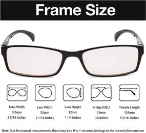 img 3 attached to 👓 Reducblu Unisex Computer Glasses – Blue Light Blocking Eyewear for Enhanced Visual Comfort