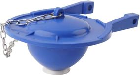 img 2 attached to Water-Saving Toilet Flapper Compatible with TOTO Flapper Model THU140S - Long Lasting Rubber Seal, 3-Inch Replacement - Includes Stainless Steel Chain and Hook - Easy Installation (Pack of 1, Blue)