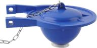 water-saving toilet flapper compatible with toto flapper model thu140s - long lasting rubber seal, 3-inch replacement - includes stainless steel chain and hook - easy installation (pack of 1, blue) логотип