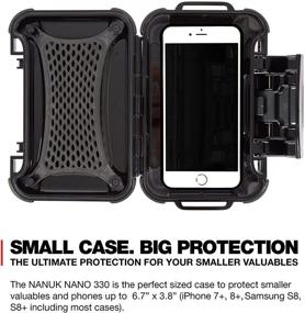 img 1 attached to 📸 Nanuk 330-0001 Nano Series Black Waterproof Large Hard Case for Phones, Cameras, and Electronics