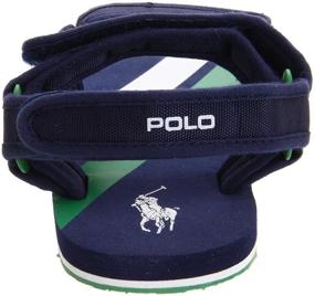 img 2 attached to Polo Ralph Lauren Aqua Backstrap Boys' Shoes for Sandals