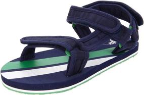 img 4 attached to Polo Ralph Lauren Aqua Backstrap Boys' Shoes for Sandals