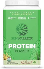 img 4 attached to 🌱 Optimized Sunwarrior Classic Vegan Sprouted Brown Rice Protein Powder (30 Servings, Natural)