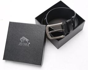 img 2 attached to 🎄 AVIMA Genuine Italian Leather Christmas Men's Accessories: Elevate Your Holiday Style!