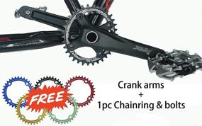 img 2 attached to JGbike Crank Arm Set: 170mm 104 BCD, Bottom Bracket Kit, Chainring Bolts - MTB BMX Road Bicycle Compatible with Shimano, SRAM, FSA, Gaint