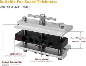 img 2 attached to 🔩 PHITUODA Self-Centering Doweling Jig - Woodworking Hole Locator, Step Drill Guide Bushings Set & Wood Dowel Jig Kit