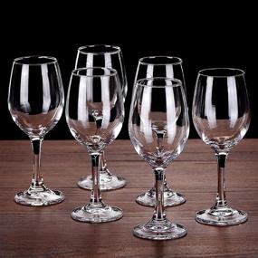 img 2 attached to 🍷 Versatile Kingrol 11.5 Ounce Wine Glasses Set of 6: Ideal Stemware for Everyday, Formal, and Outdoor Occasions