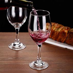 img 1 attached to 🍷 Versatile Kingrol 11.5 Ounce Wine Glasses Set of 6: Ideal Stemware for Everyday, Formal, and Outdoor Occasions