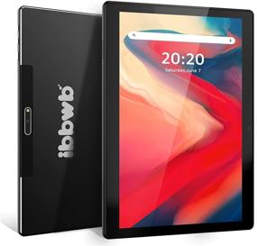 img 4 attached to 📱 IBBWB Tablet 10.1 Inch Review: Android 10.0, 32GB+2GB, Dual Camera, WiFi, Bluetooth, GPS, Quad Core, HD Display - 2021 New Black