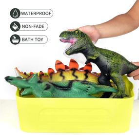 img 2 attached to Impress Your Little One with Baby Home 3Pcs Huge Dinosaur Set