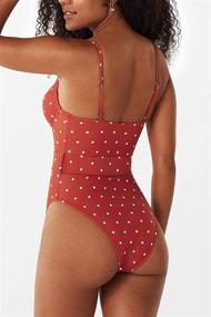 img 3 attached to 👙 CUPSHE Women's Camila Polka Dot Push Up Belted One Piece Swimsuit - Stylish Bathing Suit with Enhanced Support