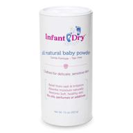 👶 all natural infant dry baby powder (7.5oz) - gentle talc-free formula, unscented logo