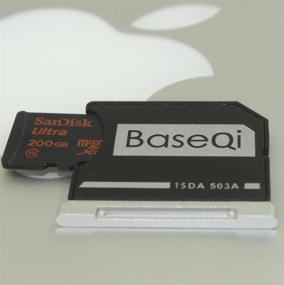 img 1 attached to Адаптер BASEQI из алюминия для MicroSD для MacBook. Аксессуары и периферийные устройства для компьютера.