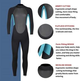 img 1 attached to Nataly Osmann Neoprene Wetsuits Snorkeling