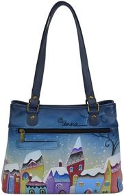 img 3 attached to 👜 Anna Anuschka Satchel Shoulder Handbag – Women's Handbags & Wallets, Ideal for Stylish Satchels