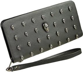 img 4 attached to Zipper Wallet Wristlet Clutch Wallets