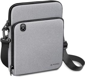 img 4 attached to 📱 FINPAC 11 Inch Tablet Sleeve Case: Ideal Shoulder Bag for 11" iPad Pro, 10.2" iPad, iPad Air 4/3, Surface Go, Galaxy Tab - Gray