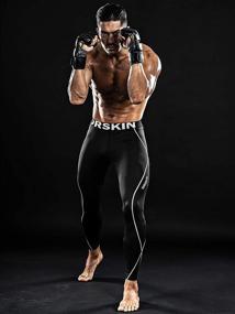 img 3 attached to DRSKIN Men's Compression Pants: Stay Warm and Dry During Winter Workouts!