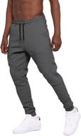 waterwang men's slim-fit jogger pants: tapered athletic sweatpants for running, jogging, exercise, gym, and workout logo