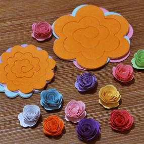 img 1 attached to Exploring Nature's Beauty: ODETOJOY Quilling Flowers Scrapbooking Set - 20PCS Crafting Delight