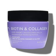 💆 luseta biotin collagen hair mask: deep conditioning treatment for dry & damaged hair - strengthening & thickening masque for hair growth | 16.9 oz logo