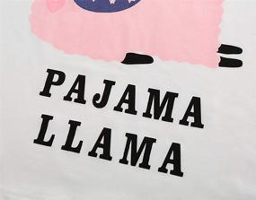 img 1 attached to 🦙 YIJIU Women's Short Sleeve Tee and Shorts Pajama Set with Adorable Alpaca Print – Comfortable Sleepwear