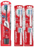 🪥 advanced plaque removal: colgate 360 optic white platinum electric toothbrush with 4 replacement heads logo