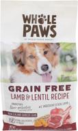 nutritious and delicious: whole paws dog grain free lamb with lentils recipe - 64 oz logo