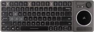 💻 corsair k83 wireless keyboard: versatile bluetooth & usb connectivity for pc, smart tv, and streaming box - enhanced backlit led logo