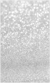 img 4 attached to Funnytree 3X5FT Silver Bokeh Photography Backdrop Spots Shinning Sparkle (Not Glitter) Sand Scale Halo Still Life Background Baby Shower Birthday Party Portrait Photo Studio Photobooth Props Gift