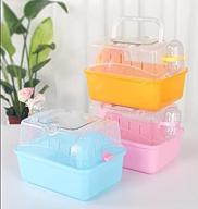 🐹 misyue portable hamster cage carrier case - convenient hamster carry cage logo