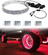 exerock 15.5'' adjustable led wheel light ring lights - app control, multi-colors, brightest tire lights logo