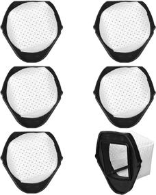 img 4 attached to KEYJINIU 6 Pack Dust Cup Filters Replacement for Shark Cordless Hand Vac SV780 SV75Z SV728N SV726N - Compare to Part # XF769, XSB726N