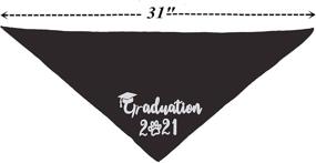 img 1 attached to JPB Dog Graduation Cap & Black Pet Graduation 2021 Bandana Set