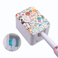 fairy tale toothbrush holder: clean function, power-saving lamp beads, travel case, rechargeable, wall mount for bathroom logo