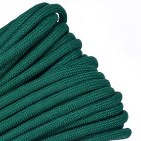 img 1 attached to 🟢 High-Performance 550lb Mil-Spec Paracord - Kelly Green, Commercial Grade, 100 Feet