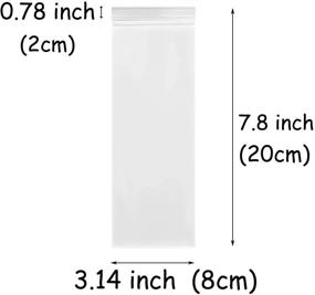 img 3 attached to Count Clear Resealable Bags Ziplock Household Supplies