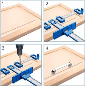 img 2 attached to 🔨 CAMWAY Punch Locator Drill Guide Tool: The Ultimate Cabinet Hardware Jig for Accurate Handle and Knob Installation