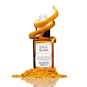 img 1 attached to 🍊 Sunday Riley C.E.O. Glow Vitamin C and Turmeric Facial Oil