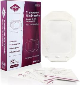 img 4 attached to 50-Pack Transparent Waterproof Dressing: Ideal Bandage for Wound Care, Post-Surgical Showers, Swimming, IV Shields, and Tattoo Aftercare