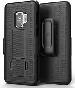 img 4 attached to 📱 DuraClip Encased Galaxy S9 Belt Clip Case - Slim Fit Holster Shell Combo with Rubberized Grip Finish for Samsung Galaxy S9 (Smooth Black)