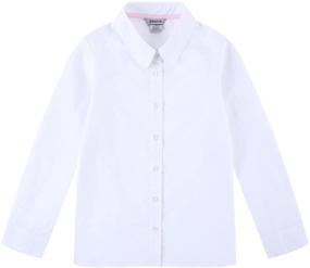 img 4 attached to 👚 Elevate Your Style with Bienzoe School Uniforms Oxford Sleeve Girls' Clothing