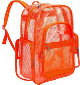 img 4 attached to MGgear 17 Inch Orange School Backpack