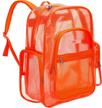 mggear 17 inch orange school backpack logo
