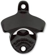 black plain mounted bottle opener kitchen & dining логотип