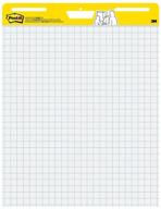 📝 post-it super sticky easel pad - large white grid premium self stick flip chart paper - 25 x 30 inches - 30 sheets/pad - 1 pad (560ss) - unmatched sticking power logo