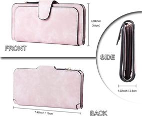 img 3 attached to INNIFER Leather Organizer Handbags & Wallets for Women - Enhanced Capacity Wallets