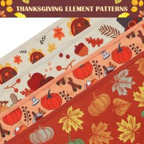 img 1 attached to 🐾 PAWCHIE Thanksgiving Dog Bandana 4 Pack: Maple Leaf, Pumpkin, Turkey Patterns for Festive Pets