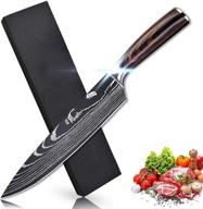 🔪 soffiya 8 inch chef knife: high carbon steel pro kitchen chef's knife for effortless cutting in kitchen & restaurant logo